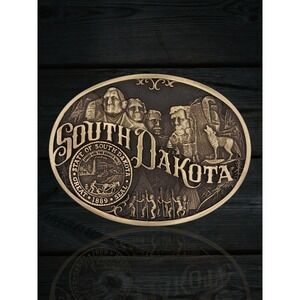 Montana Silversmiths South Dakota State Heritage Belt Buckle - New in Box
